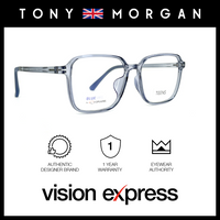 Tony Morgan Unisex Blue TR90 Square Eyeglasses TMMAXBLUE52 - Vision Express Optical Philippines
