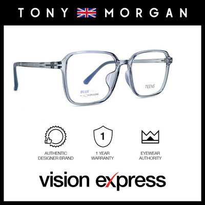 Tony Morgan Unisex Blue TR90 Square Eyeglasses TMMAXBLUE52 - Vision Express Optical Philippines