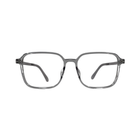 Tony Morgan Unisex Grey TR90 Square Eyeglasses TMMAXGREY52