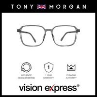 Tony Morgan Unisex Grey TR90 Square Eyeglasses TMMAXGREY52 - Vision Express Optical Philippines