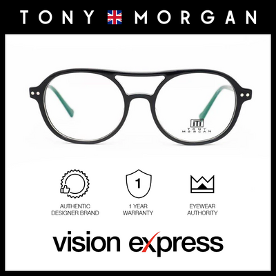 Tony Morgan Men's Black Plastic Round Eyeglasses TM ROSEMARY/C2020 - Vision Express Optical Philippines