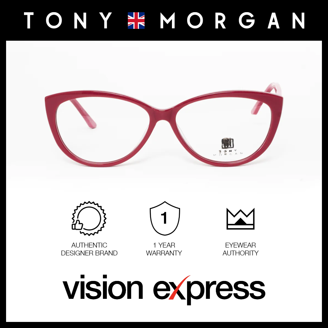 Tony Morgan Women's White Plastic Cat Eye Eyeglasses TM RT-005/C2 - Vision Express Optical Philippines