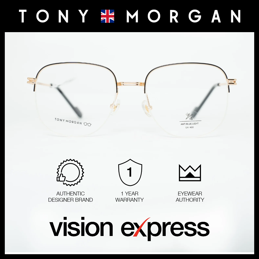 Tony Morgan Women's Gold Metal Round Eyeglasses TMS31751GOLD56 - Vision Express Optical Philippines