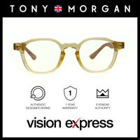 Tony Morgan Unisex Yellow Acetate Round Eyeglasses TMSOLYLW48 - Vision Express Optical Philippines