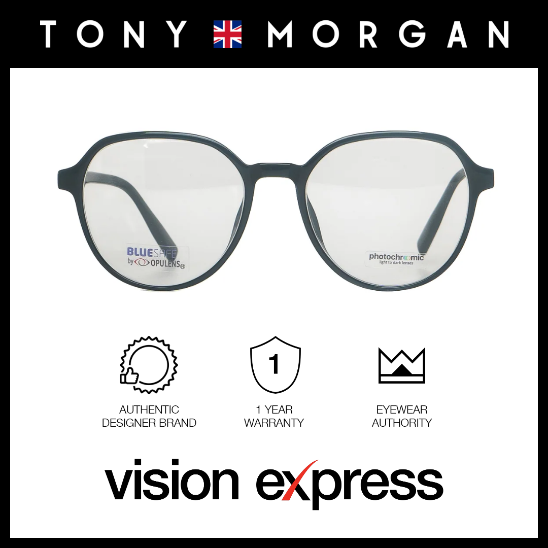 Tony Morgan Men's Black Acetate Square Eyeglasses TMT6002C352BLK - Vision Express Optical Philippines