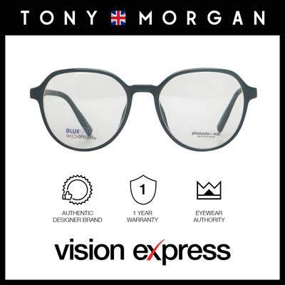 Tony Morgan Men's Black Acetate Square Eyeglasses TMT6002C352BLK - Vision Express Optical Philippines
