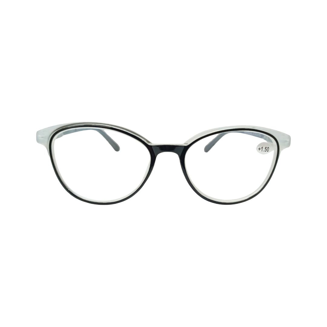 Tony Morgan Black Tr 90 Round Reading Glasses TMWRENBLACK53