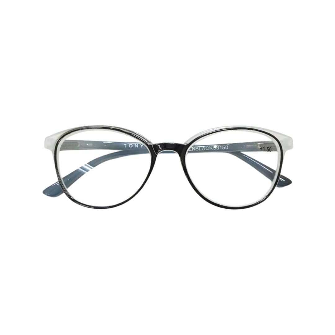 Tony Morgan Black Tr 90 Round Reading Glasses TMWRENBLACK53 - Vision Express Optical Philippines