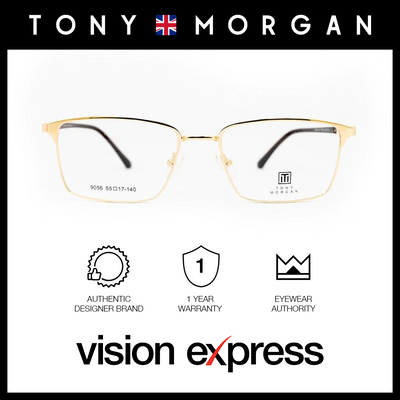 Tony Morgan Men's Brown Metal Square Eyeglasses TM WYATT/C1 - Vision Express Optical Philippines
