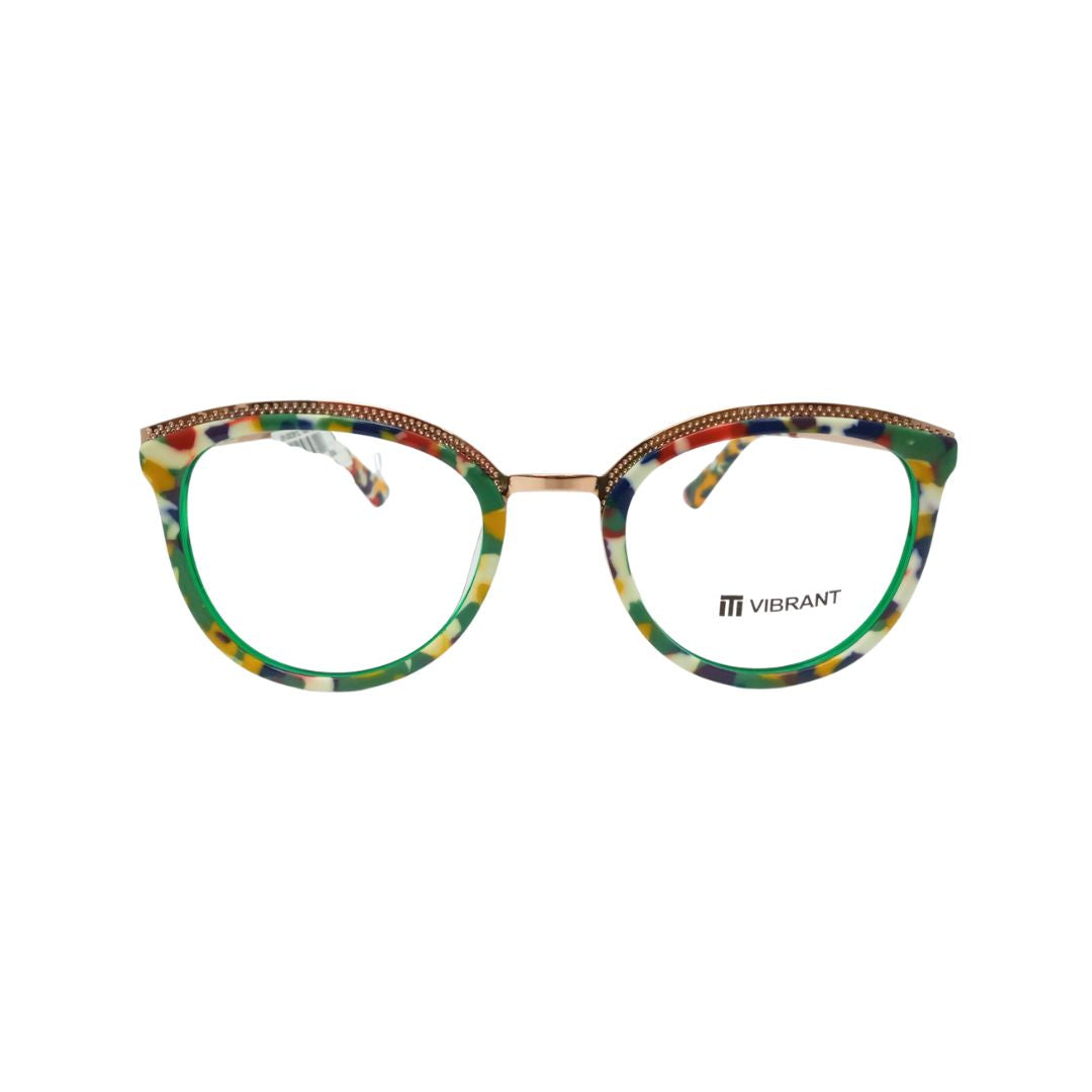 Tony Morgan Woman Green Metal Round TMYD1033C153 - Vision Express Optical Philippines