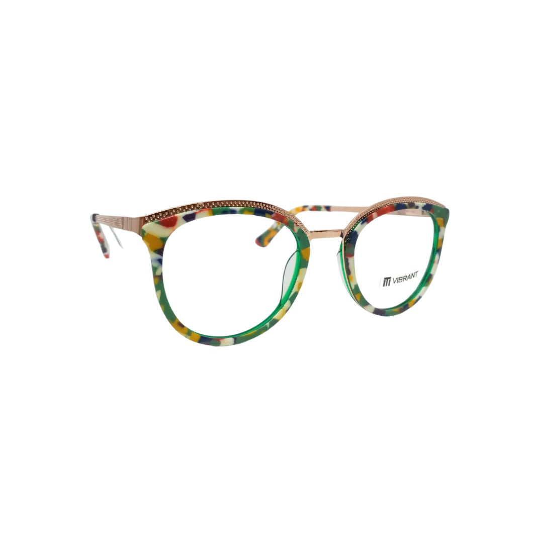 Tony Morgan Woman Green Metal Round TMYD1033C153 - Vision Express Optical Philippines