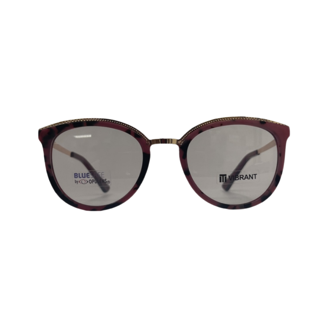Tony Morgan Women's Red Metal Round Eyeglasses TMYD1033C253