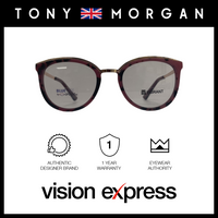 Tony Morgan Women's Red Metal Round Eyeglasses TMYD1033C253 - Vision Express Optical Philippines