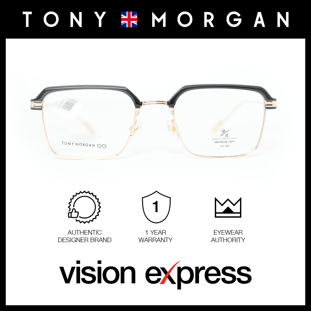 Tony Morgan Women's Black Metal Square Eyeglasses TMZS52062BLK53 - Vision Express Optical Philippines