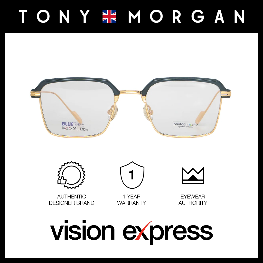 Tony Morgan Women's Black Metal Square Eyeglasses TMZS52062C353BLK - Vision Express Optical Philippines