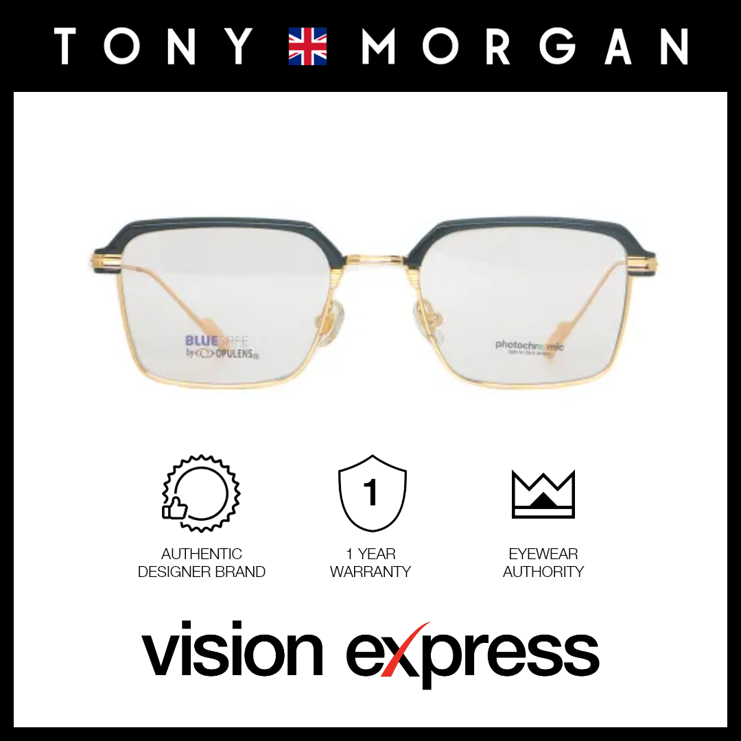 Tony Morgan Women's Black Metal Square Eyeglasses TMZS52062C353PNK - Vision Express Optical Philippines
