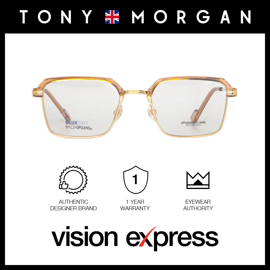 Tony Morgan Women's Rose Gold Metal Square Eyeglasses TMZS52062C453PNK - Vision Express Optical Philippines