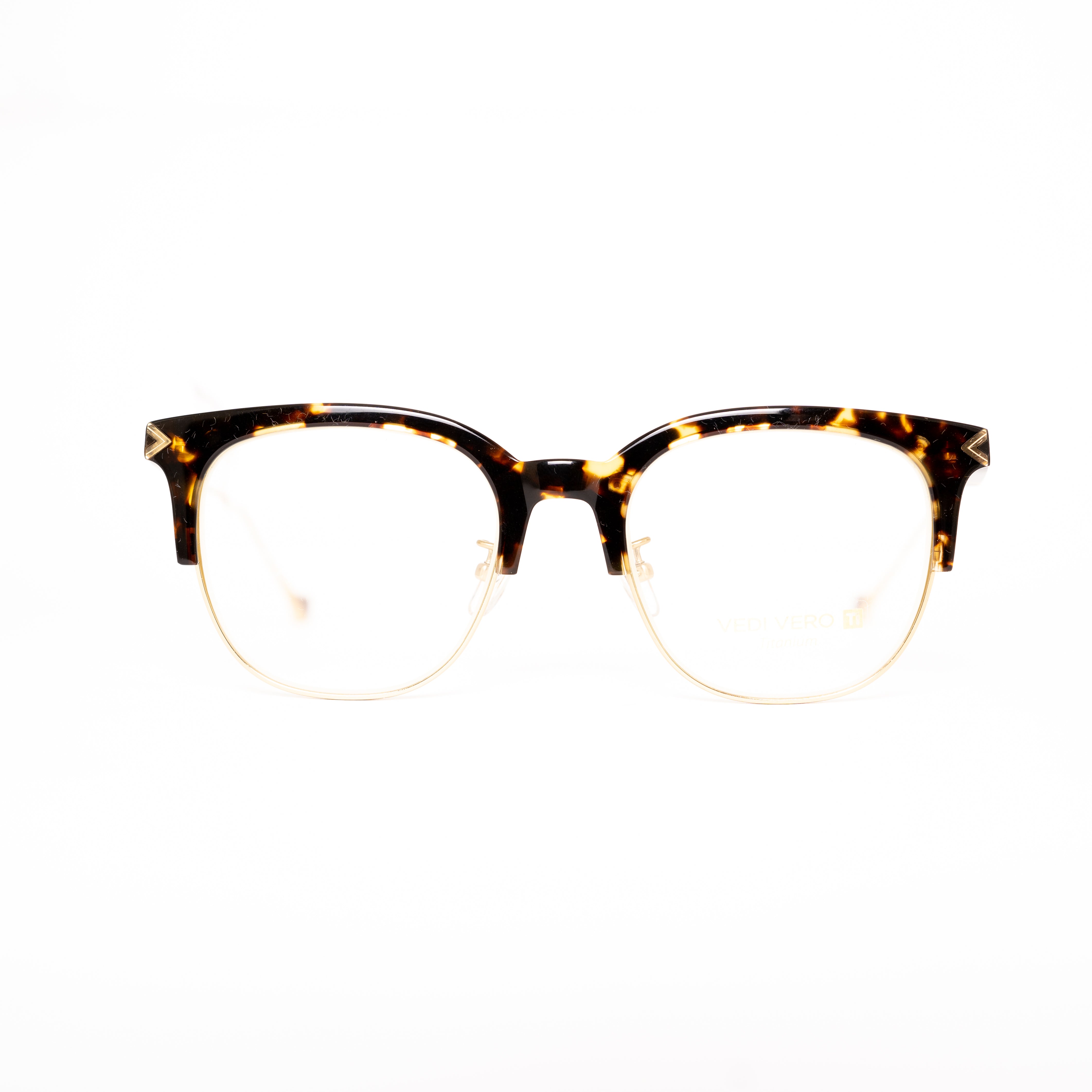 Vedi Vero Women's Tortoise Metal Square Eyeglasses VVO6002/HAV