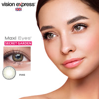 Maxi Eyes Secret Garden Series *NEW* Colored Contact Lenses (Glacial, Pixie, Nymph Fairy Blue) - Vision Express Optical Philippines