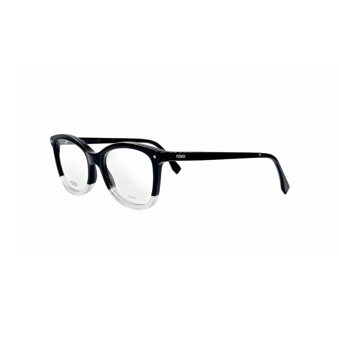 Fendi Square Black Eyeglasses FD02347ZJ52