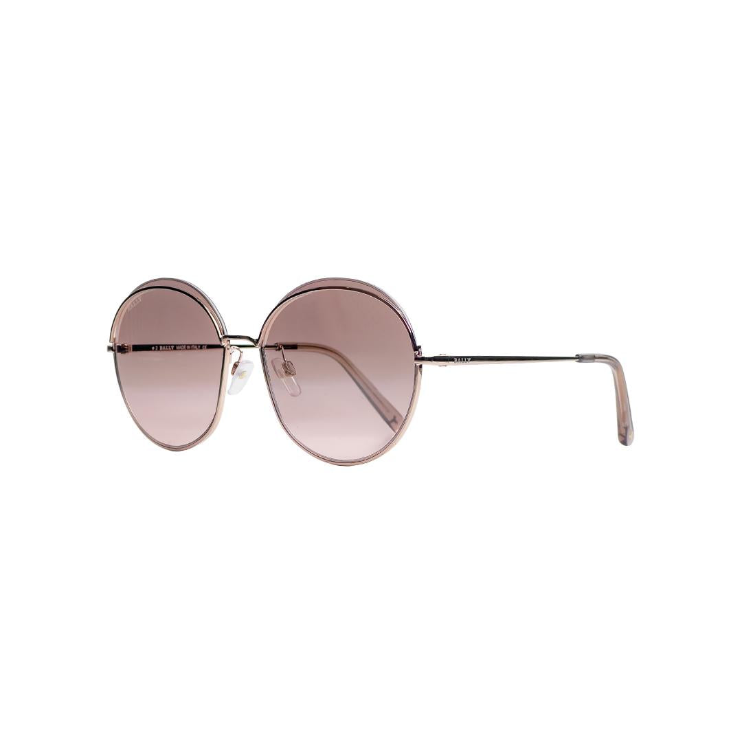 Bally Round Gold Sunglasses BY0077D28U60
