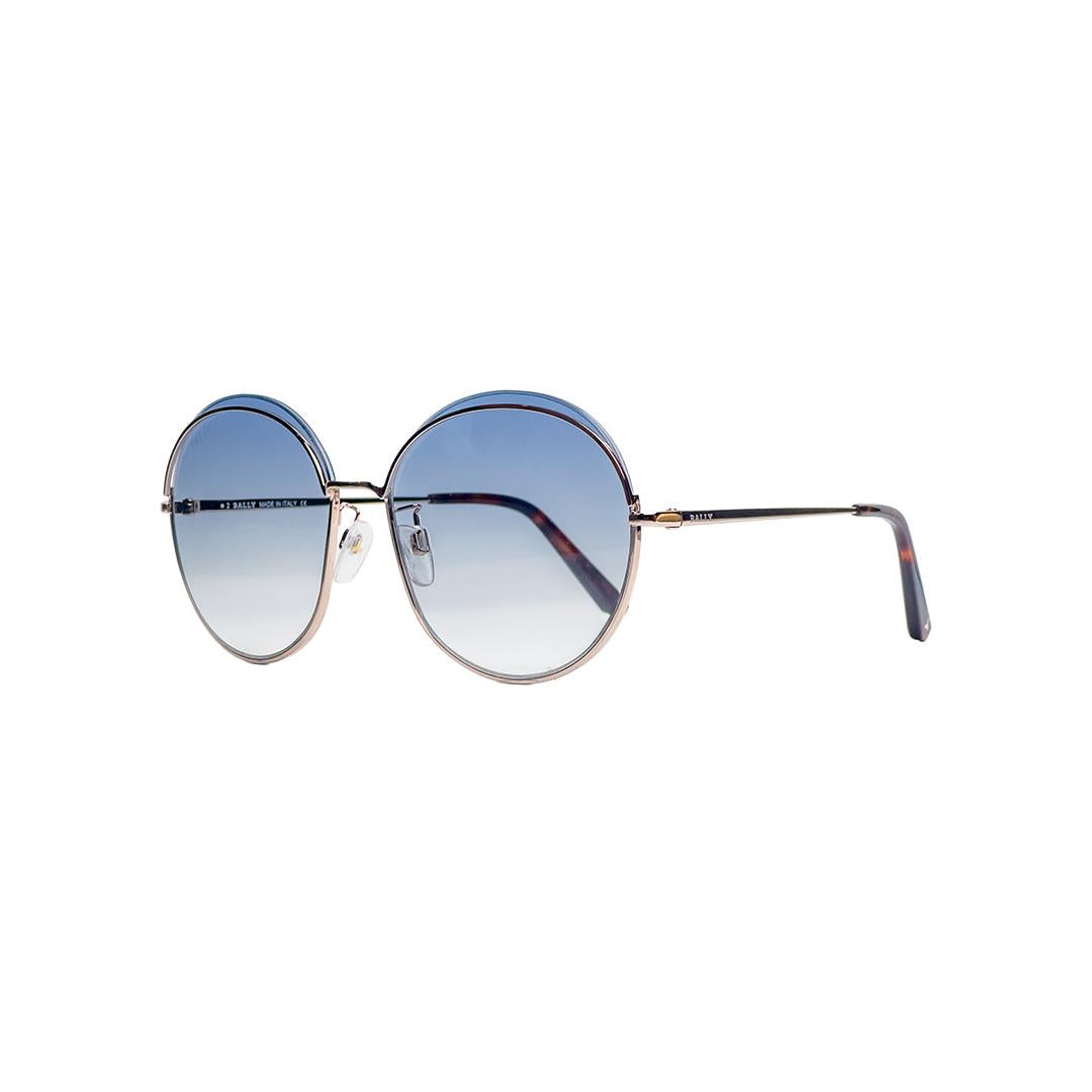 Bally Round Gold Sunglasses BY0077D28W60