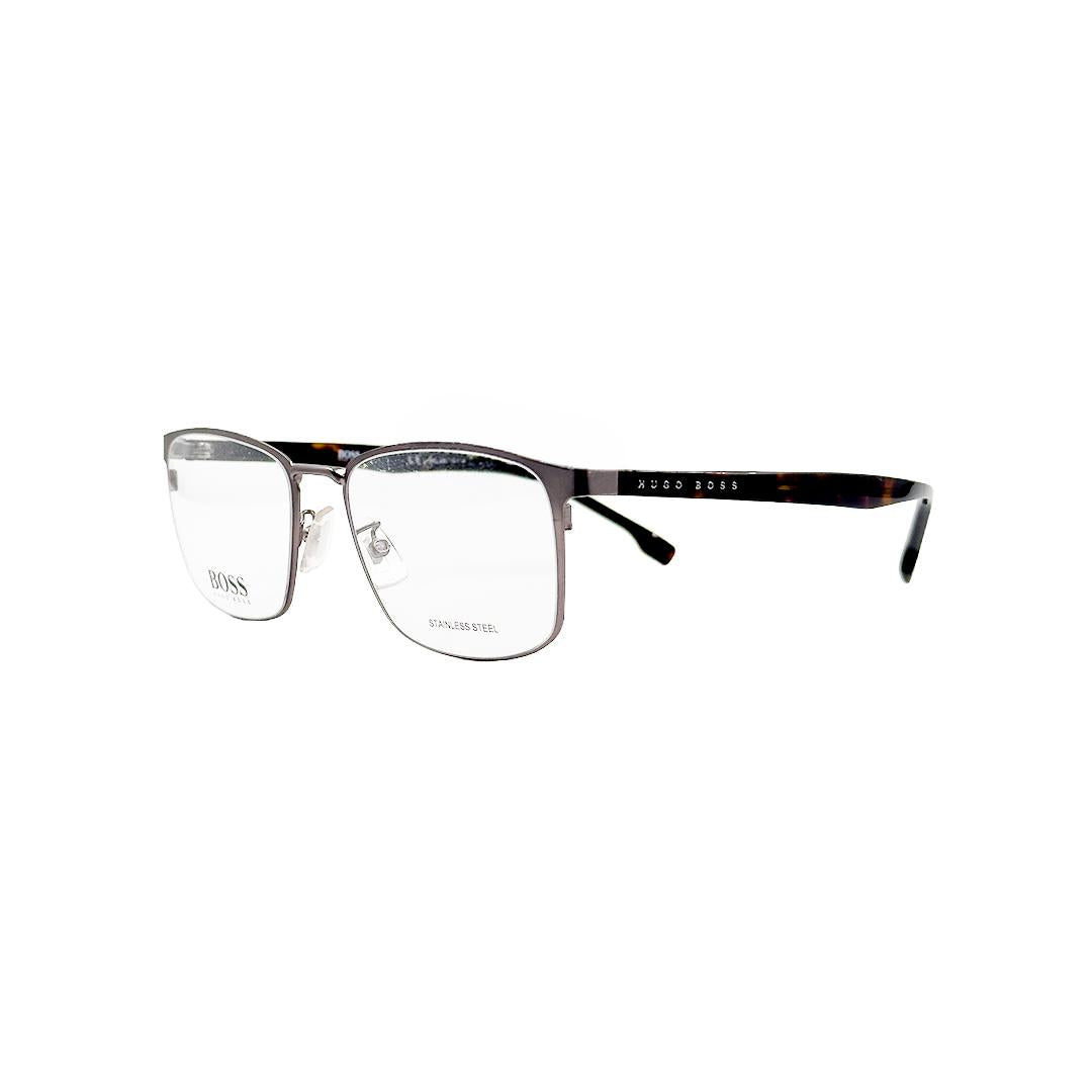 Hugo Boss Rectangle Silver Eyeglasses HB1295FR8055