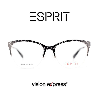 Esprit Women's Black Metal Cat Eye Eyeglasses ET17510/538 - Vision Express Optical Philippines
