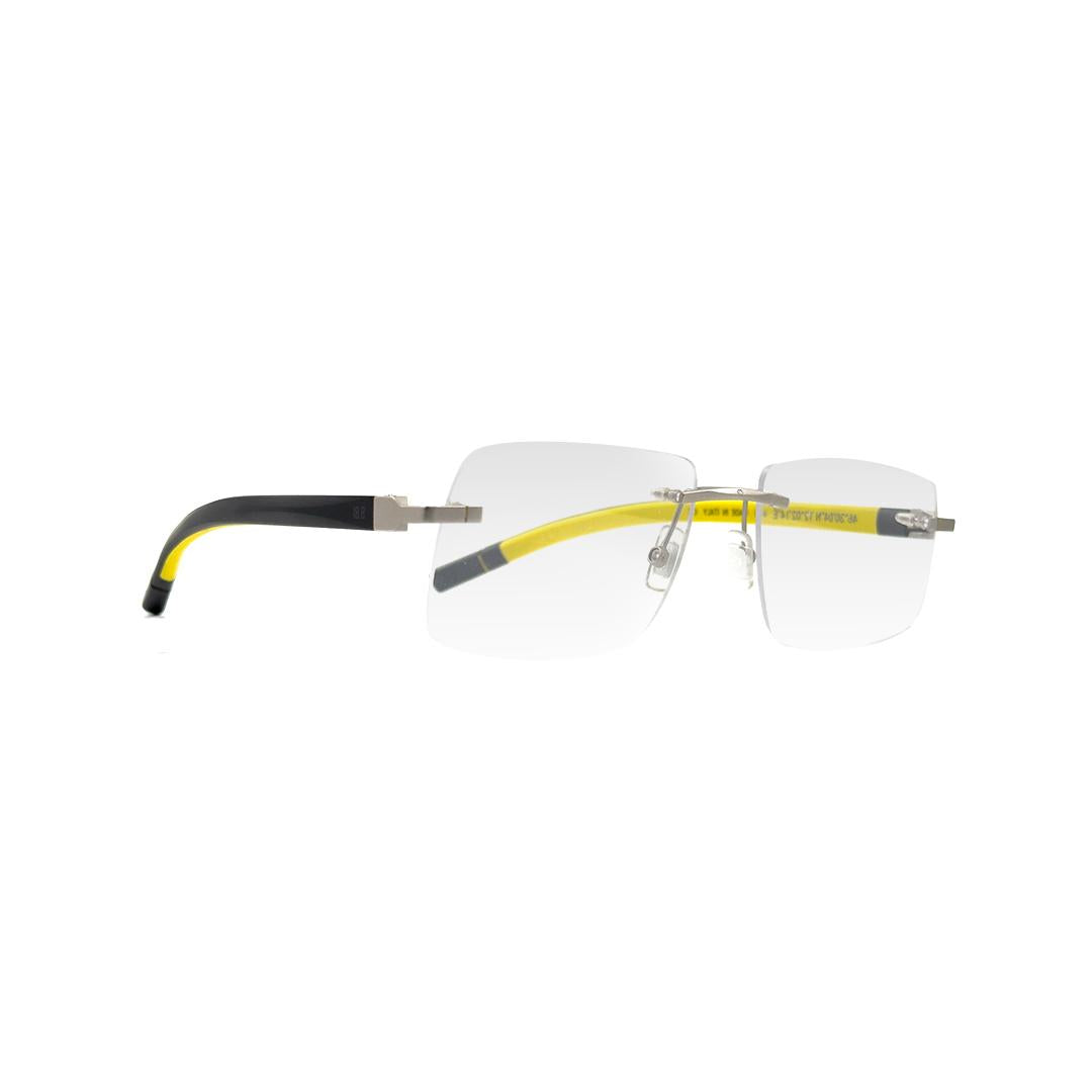 9.81 Square Silver Eyeglasses NE50006U01757