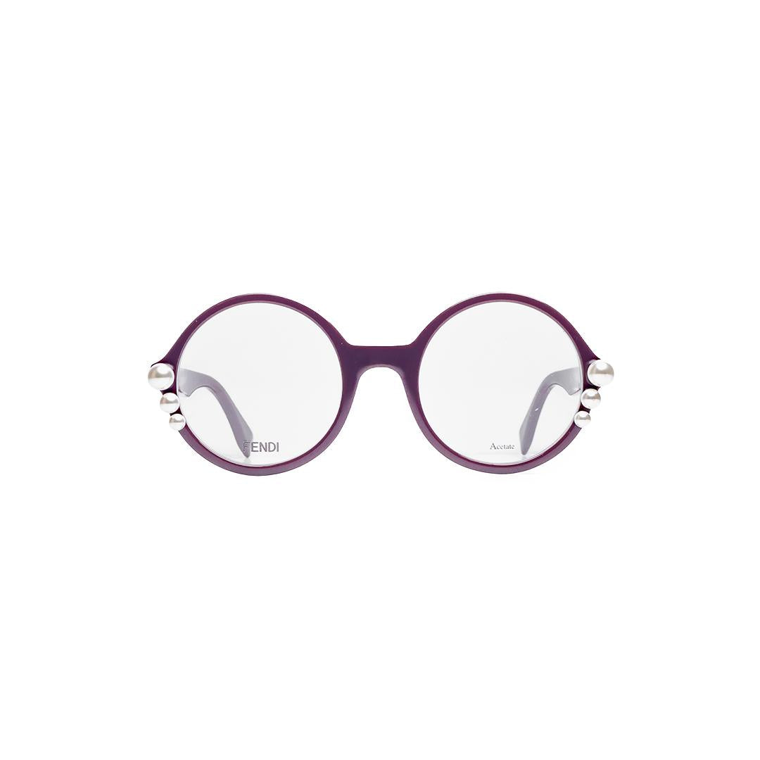 Fendi Oval Purple Eyeglasses FD02980T751