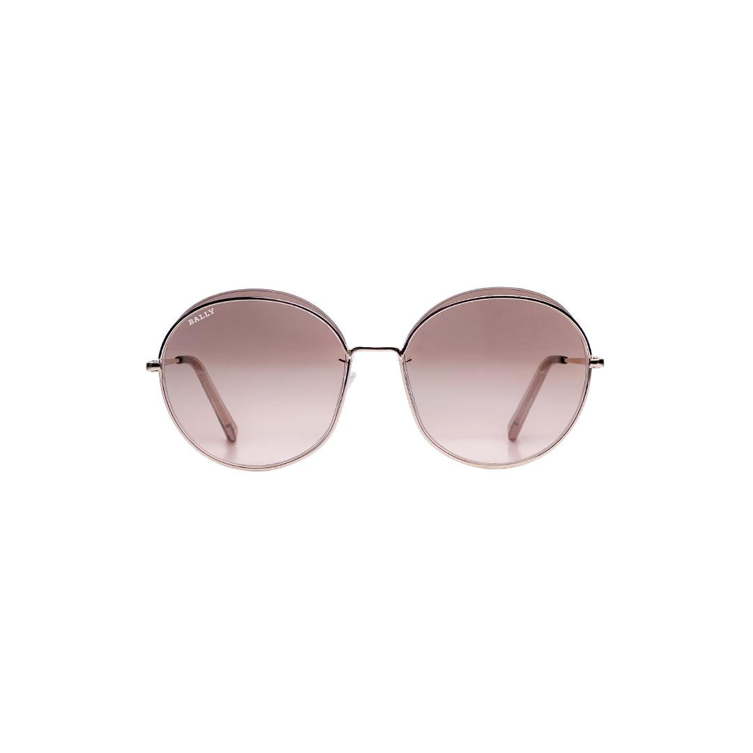 Bally Round Gold Sunglasses BY0077D28U60
