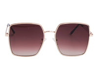 Guess Rose Gold Metal Square Sunglasses GU041928F58
