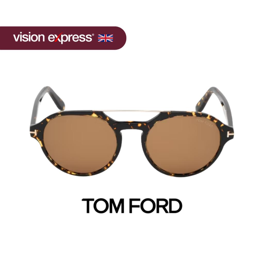 Tom Ford Brown Round Sunglasses for Men FT0696F52E55