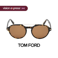 Tom Ford Brown Round Sunglasses for Men FT0696F52E55