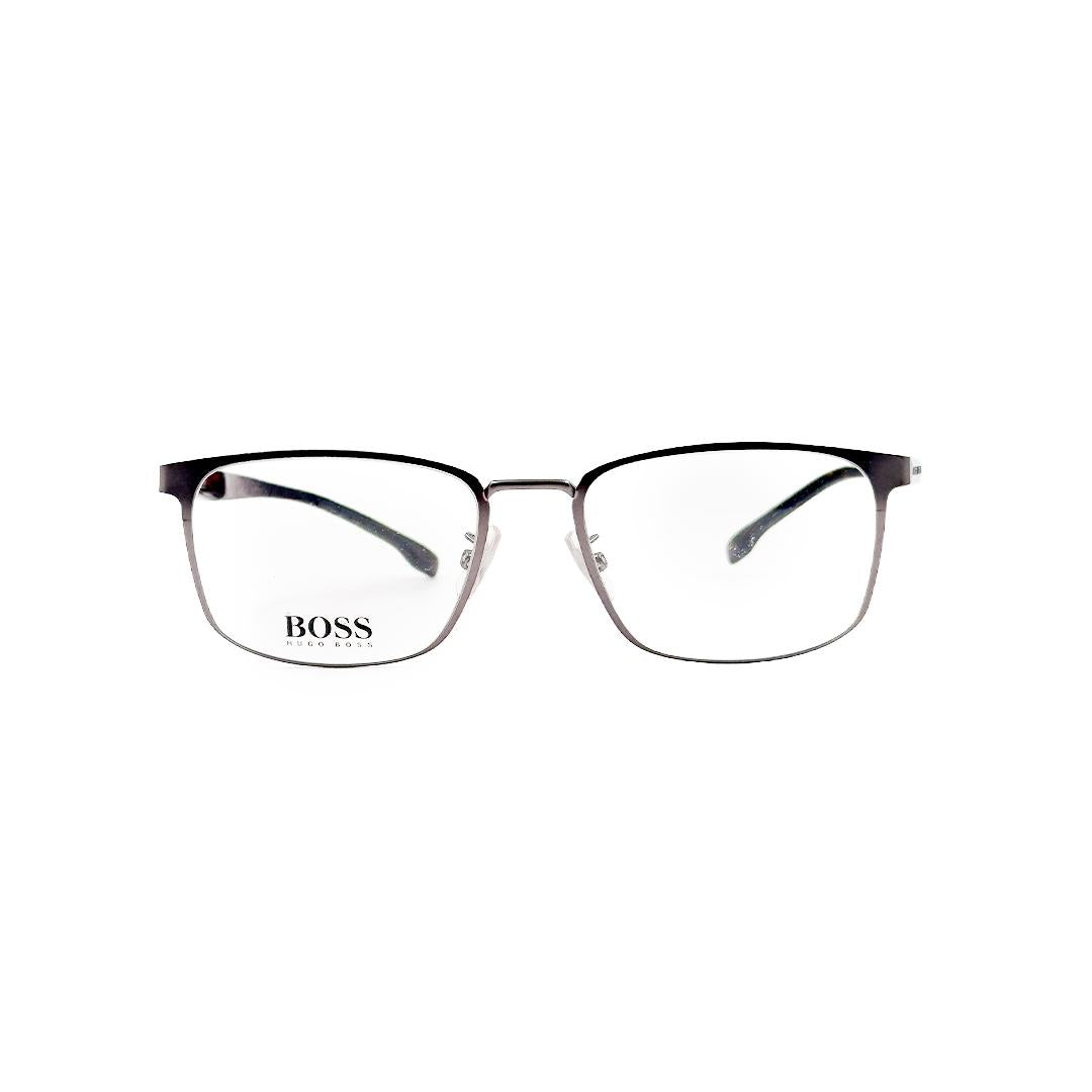 Hugo Boss Rectangle Silver Eyeglasses HB1295FR8055
