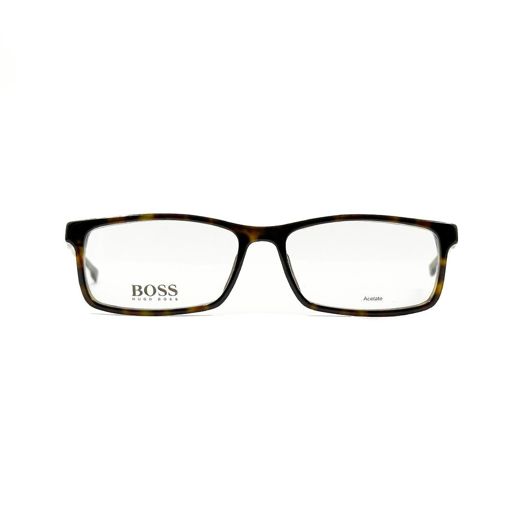 Hugo Boss Rectangle Tortoise Eyeglasses HB0877P0I57