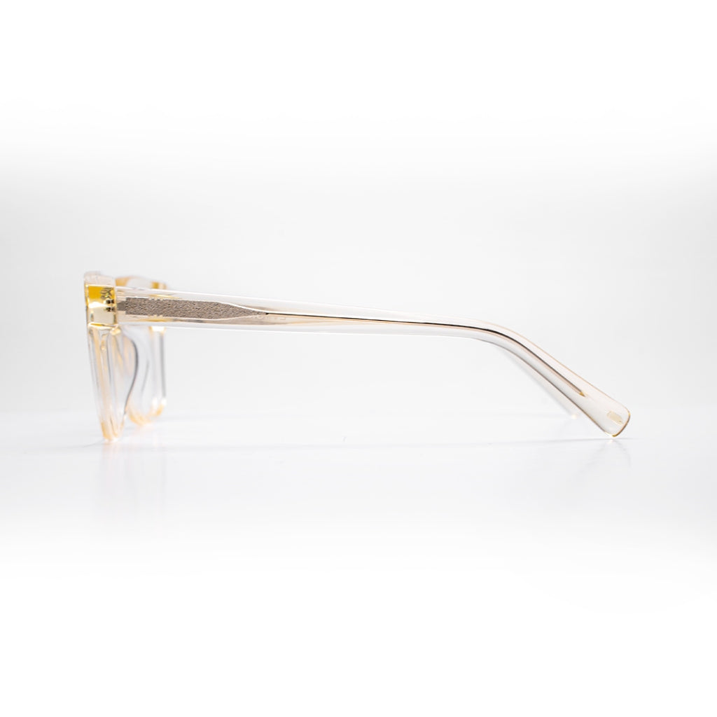Ellis Oliver Champagne Clear Square Eyeglasses for Women EVHONA1228C249 - Vision Express Optical Philippines