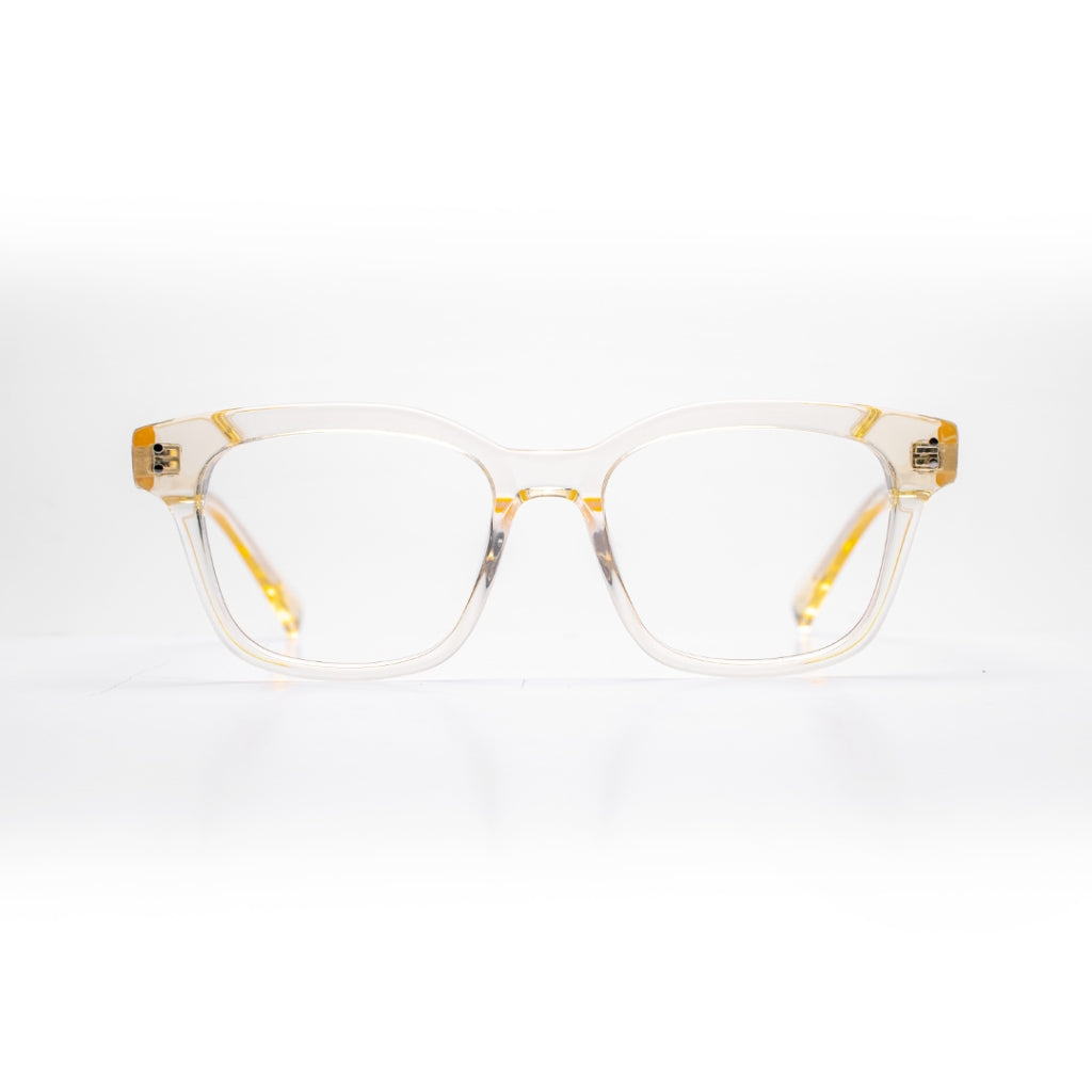 Ellis Oliver Champagne Clear Square Eyeglasses for Women EVHONA1228C249 - Vision Express Optical Philippines