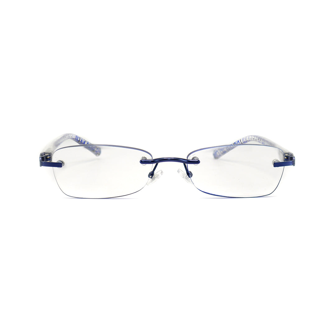 Foster Grant Women's Silver Metal Square Eyeglasses FG0819DAN52100 ...