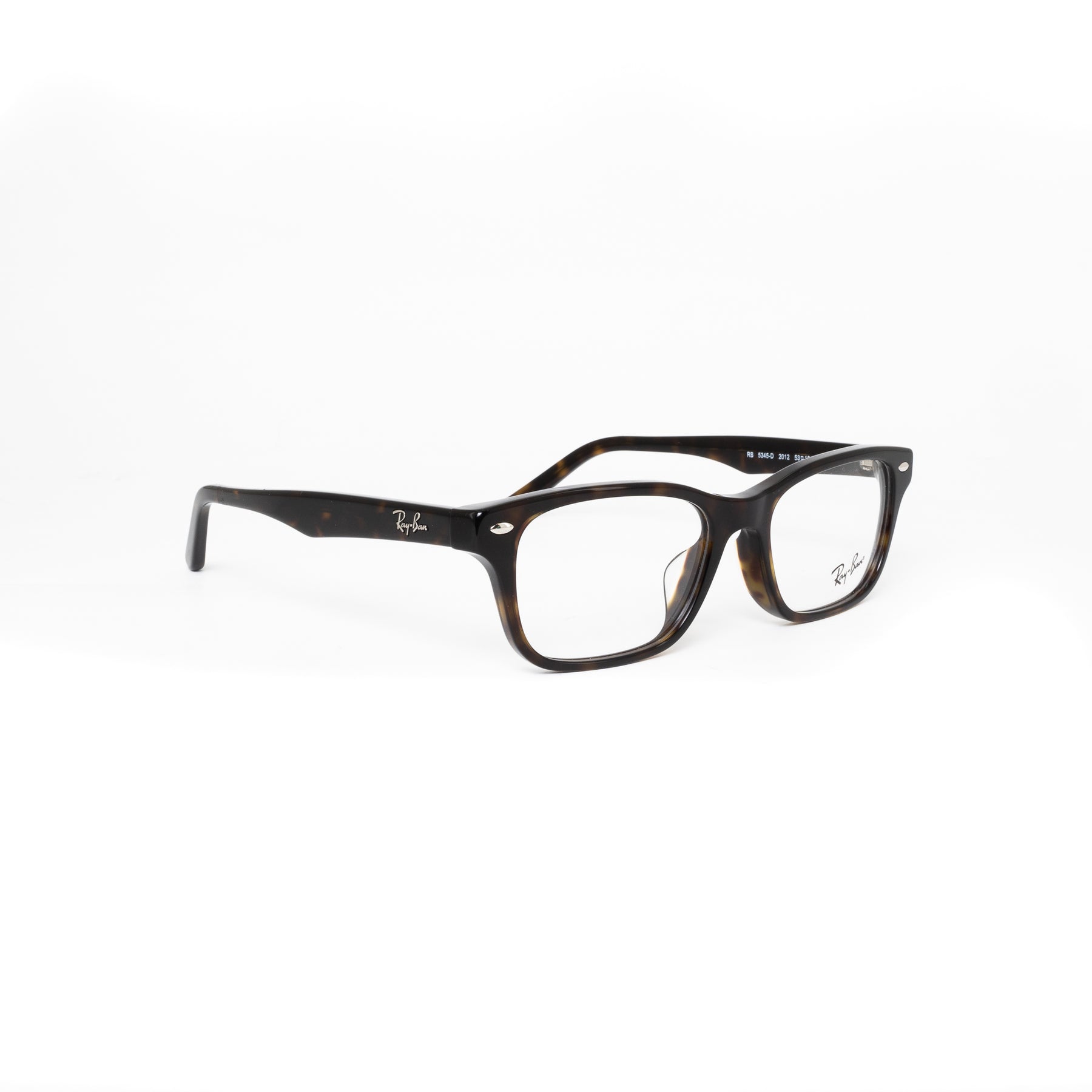 Ray-Ban Unisex Tortoise Plastic Square Eyeglasses RB5345D/2012 ...