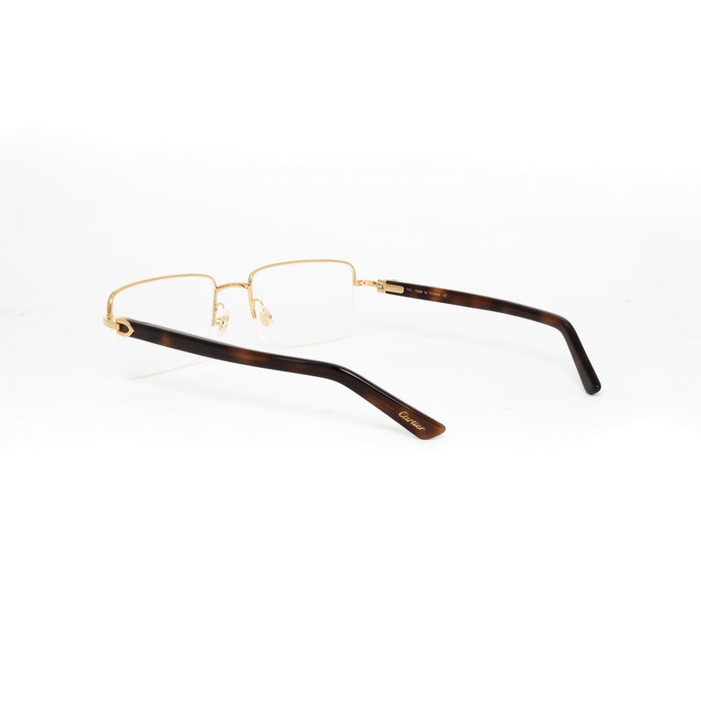 Cartier Men s Gold Metal Square Eyeglasses CT0042O 003 Vision