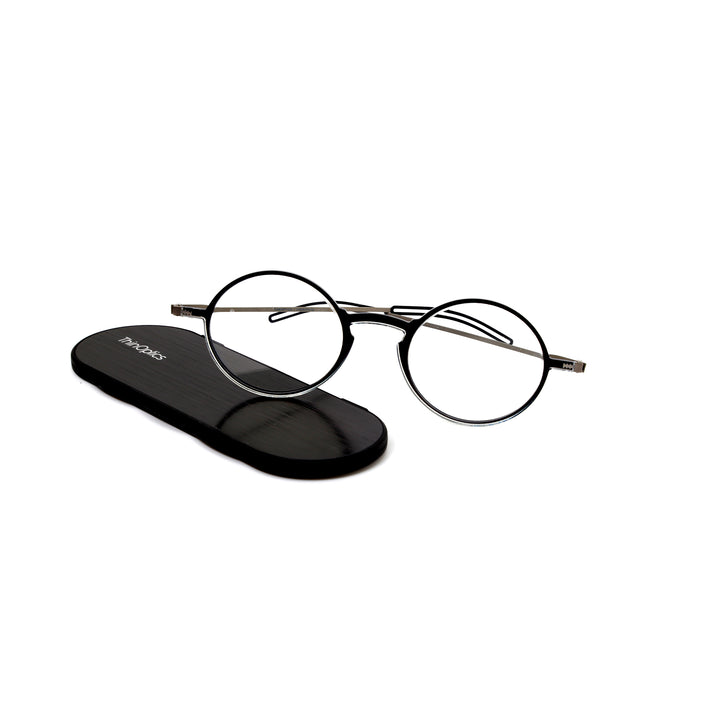 Thin Optics Unisex Clear Polycarbonate Round Eyeglasses THOMBMAN00CL43
